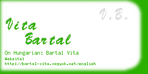 vita bartal business card